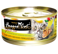 Fussie Cat 黑鑽貓罐頭 吞拿+鯷魚 80g