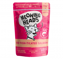Meowing Heads 無穀物三文魚貓濕包100G|犬公館|免費送貨