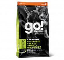 GO! SOLUTIONS 活力營養系列-無穀物雞肉+火雞+鴨肉-幼犬狗糧3.5LB|犬公館|免費送貨