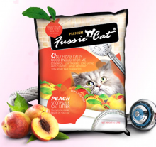 FUSSIE CAT 礦物凝結貓砂-香桃味10公升 |犬公館|免費送貨