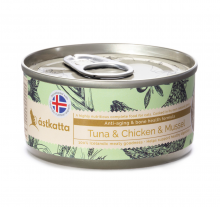 ASTKATTA 貓罐頭-增強活力-白鰹吞拿,雞肉,貽貝170G|犬公館|免費送貨