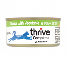 Thrive 脆樂芙-無穀物主食貓罐頭-吞拿魚,蔬菜75g|犬公館|免費送貨
