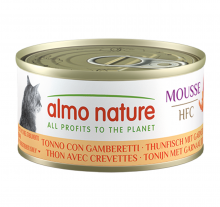 Almo Nature 吞拿+蝦慕思-成貓罐頭70g|犬公館|免費送貨