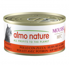 Almo Nature雞肉+南瓜慕思-成貓罐頭70g|犬公館|免費送貨