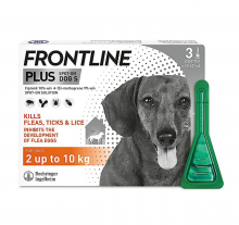 Frontline plus-小型狗用殺蚤水三支裝(10KG以下)|犬公館|免費送貨