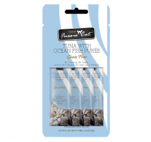 FUSSIE CAT Puree-貓醬小食-吞拿+白魚14gx4條裝|犬公館|免費送貨