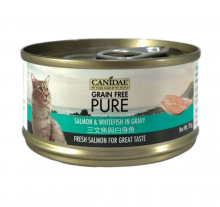 Canida- 無穀物貓罐頭-三文+白魚70g