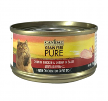 Canidae-無穀物貓罐-雞肉塊+蝦70g