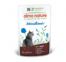 Almo Nature 功能性貓濕糧-牛肉絕育配方70g|犬公館|免費送貨