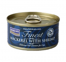 Fish4Cats 鯖魚,蝦-貓罐頭70g|犬公館|免費送貨