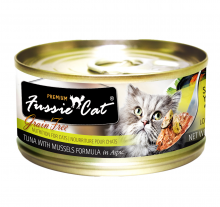 Fussie Cat 黑鑽貓罐頭-吞拿+青口80g|犬公館|免費送貨