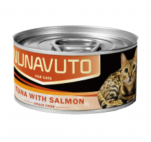 NUNAVUTO-吞拿+三文魚貓罐頭60g|犬公館|免費送貨