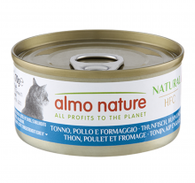 Almo Nature 吞拿,雞,芝士-成貓罐頭70g|犬公館|免費送貨