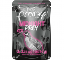 PRAMY 午夜饗宴主食貓餐包-鮮嫩雞肉+鵪鶉蛋(濃湯)80G