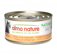 Almo Nature 吞拿+蝦-成貓罐頭70g|犬公館|免費送貨