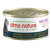 Almo Nature 鯖魚+雞肉慕思-成貓罐頭70g|犬公館|免費送貨