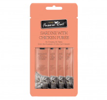 FUSSIE CAT Puree-貓醬小食-沙丁魚拼雞14gx4條裝|犬公館|免費送貨