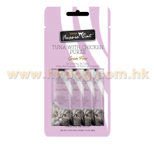 FUSSIE CAT Puree 貓醬小食 吞拿+雞味 14g x4條裝