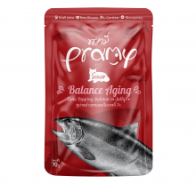 PRAMY 高齡貓7+濕包-白肉吞拿魚+三文魚－延緩老化70G
