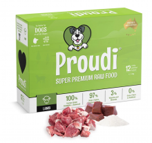 PROUDI 急凍鮮肉狗糧-羊肉2.4kg|犬公館|免費送貨