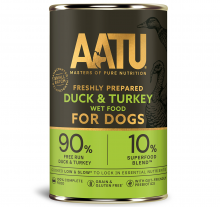 AATU 狗罐頭-鴨,火雞400g|犬公館|免費送貨