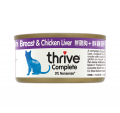 Thrive 脆樂芙-無穀物主食貓罐頭-雞肉+雞肝75g|犬公館|免費送貨