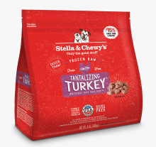 Stella & Chewy's-急凍生肉肉粒狗糧-火雞配方4LB(需冷藏)