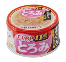 CIAO-濃湯系列貓罐頭-高齡11+雞+吞拿+元貝85g<A46>