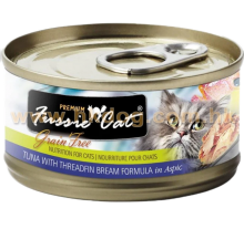 Fussie Cat 黑鑽貓罐頭 吞拿+鯛魚 80g