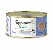 Applaws 肉絲貓罐頭-老貓吞拿+沙甸70g|犬公館|免費送貨