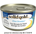Solid Gold 5 Ocean 無穀物貓罐頭 鯛魚,吞拿 3oz