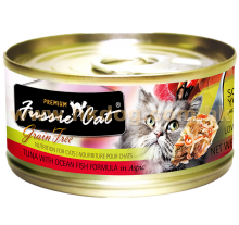 Fussie Cat 黑鑽貓罐頭 吞拿+海魚 80g