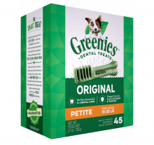 Greenies Petit-迷你犬潔齒骨45支盒裝27oz|犬公館|免費送貨